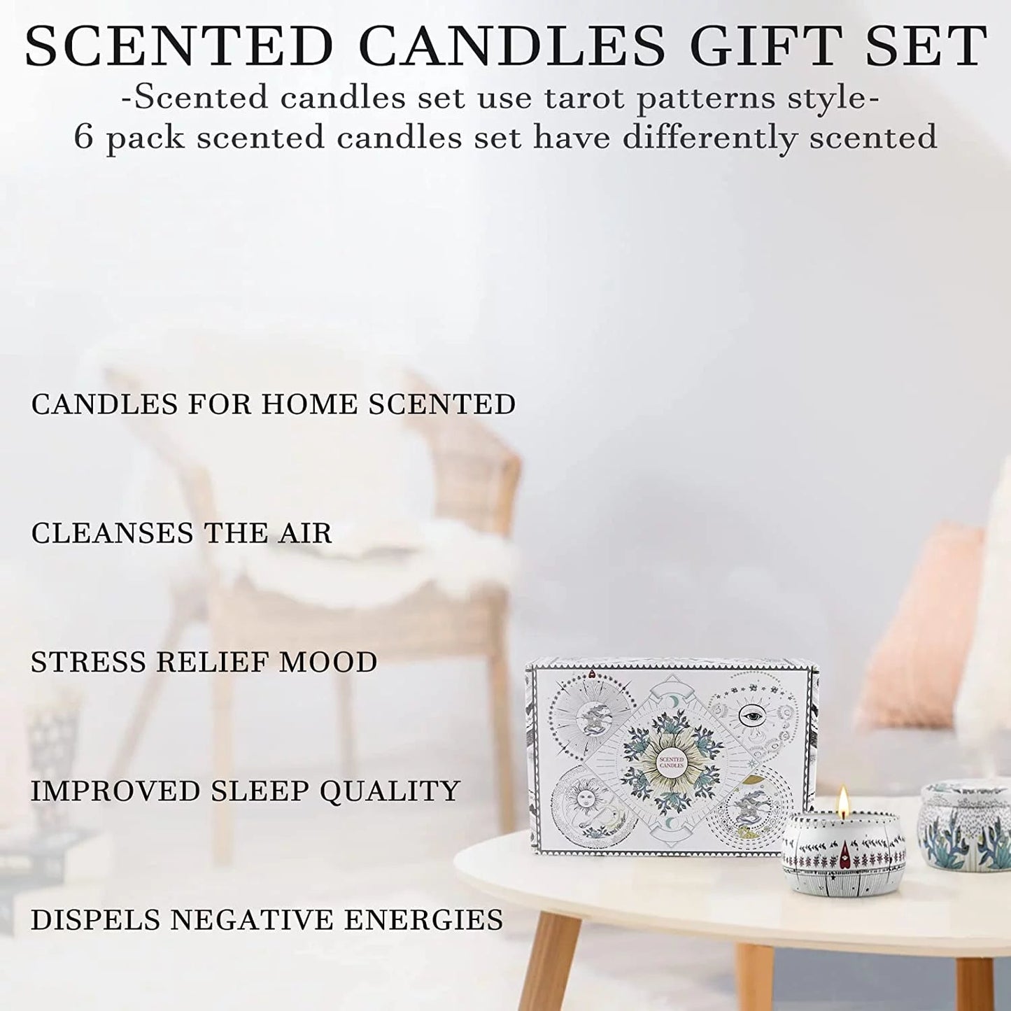 Pack of 6 Scented Candles - Riovoha